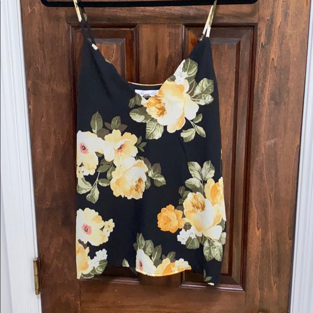 Socialite floral tank blouse